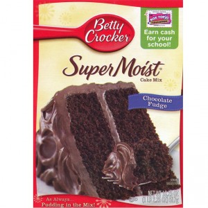 BETTY CROCKER SUPER MOIST CAKE MIX CHOCOLATE FUDGE
